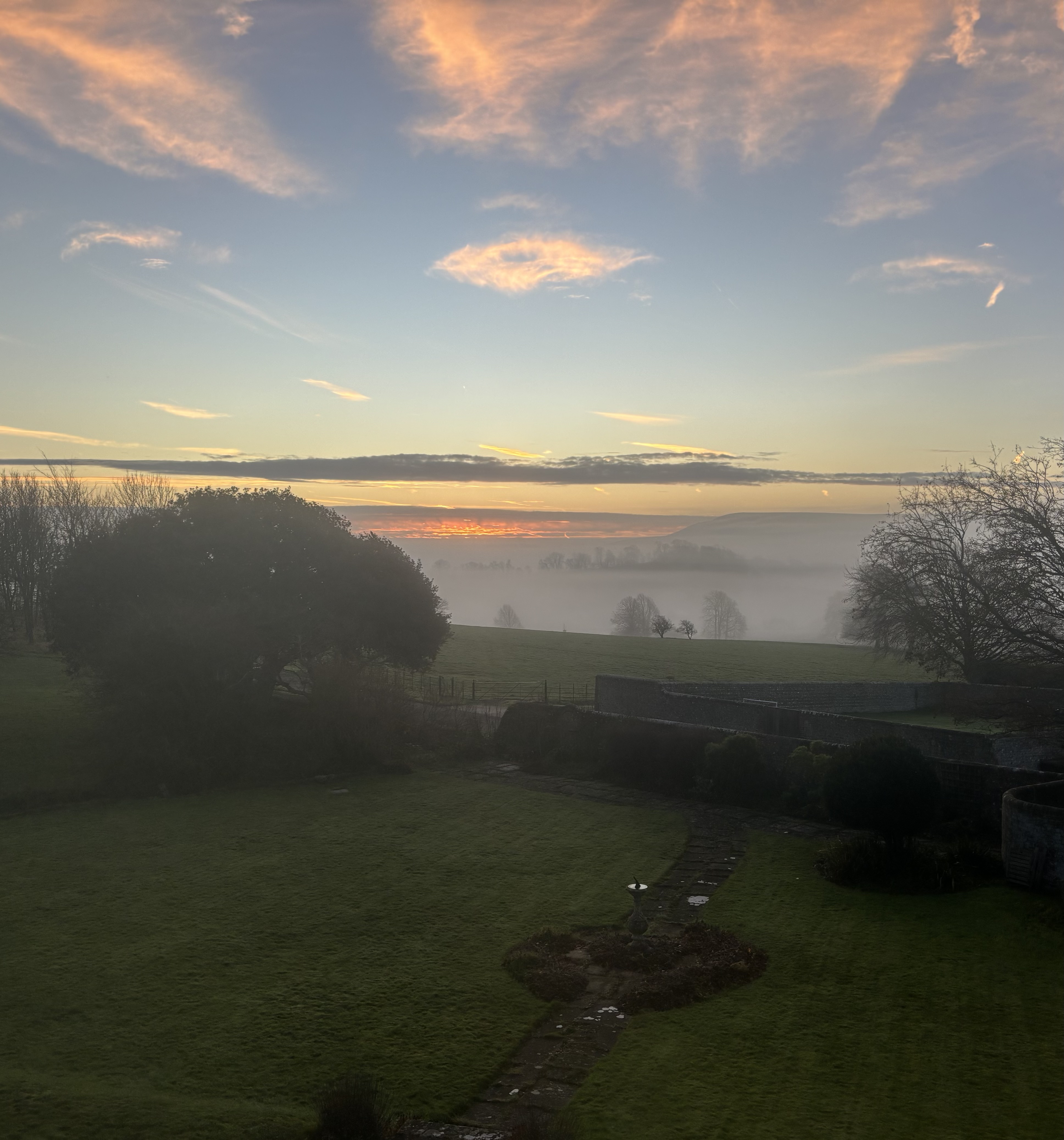 View from Glynde at night